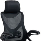 Black Adjustable Height Swivel Rolling Office Chair