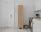 16" Beige Wood Accent Chest