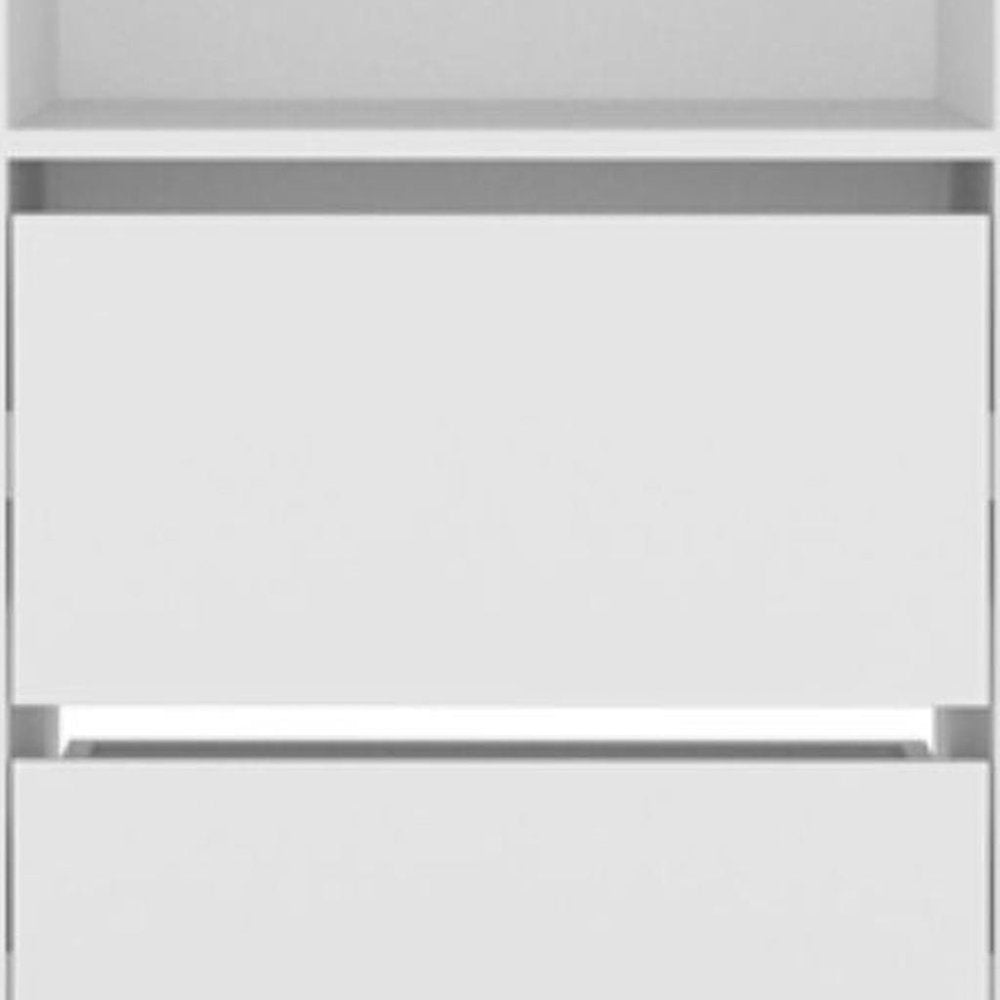 Two Piece White Bedroom Set