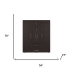 Two Piece Brown Bedroom Set