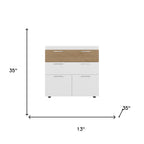 Two Piece White Bedroom Set