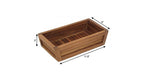 12" Brown Solid Wood Organizing Box