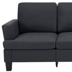 84" Dark Gray Linen Sofa