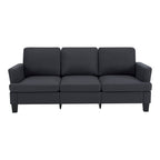 84" Dark Gray Linen Sofa