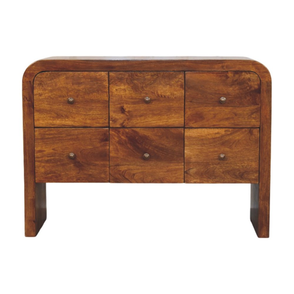 43" Brown Solid Wood Sideboard