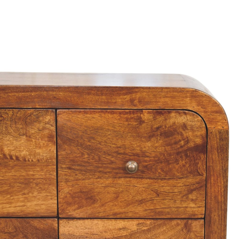 43" Brown Solid Wood Sideboard