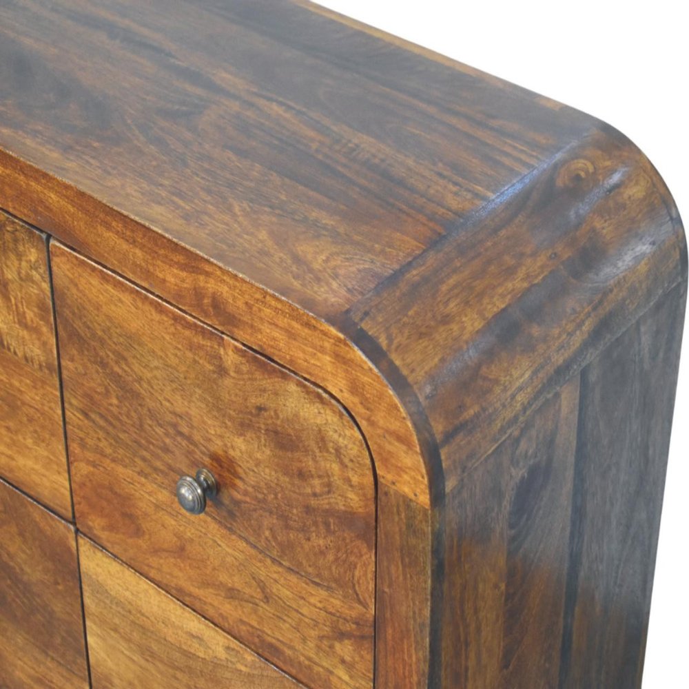43" Brown Solid Wood Sideboard
