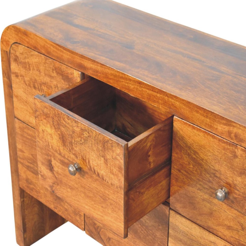 43" Brown Solid Wood Sideboard