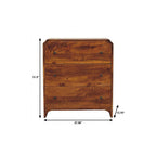 28" Brown Solid Wood Sideboard