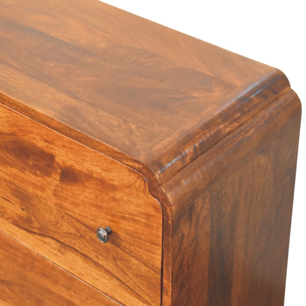 28" Brown Solid Wood Sideboard
