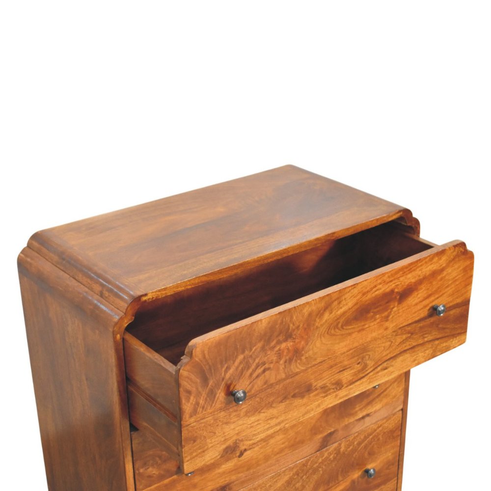 28" Brown Solid Wood Sideboard