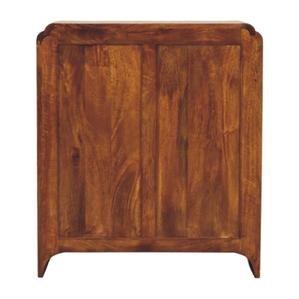 28" Brown Solid Wood Sideboard