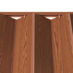 80" X 32" Walnut PVC Accordion Door
