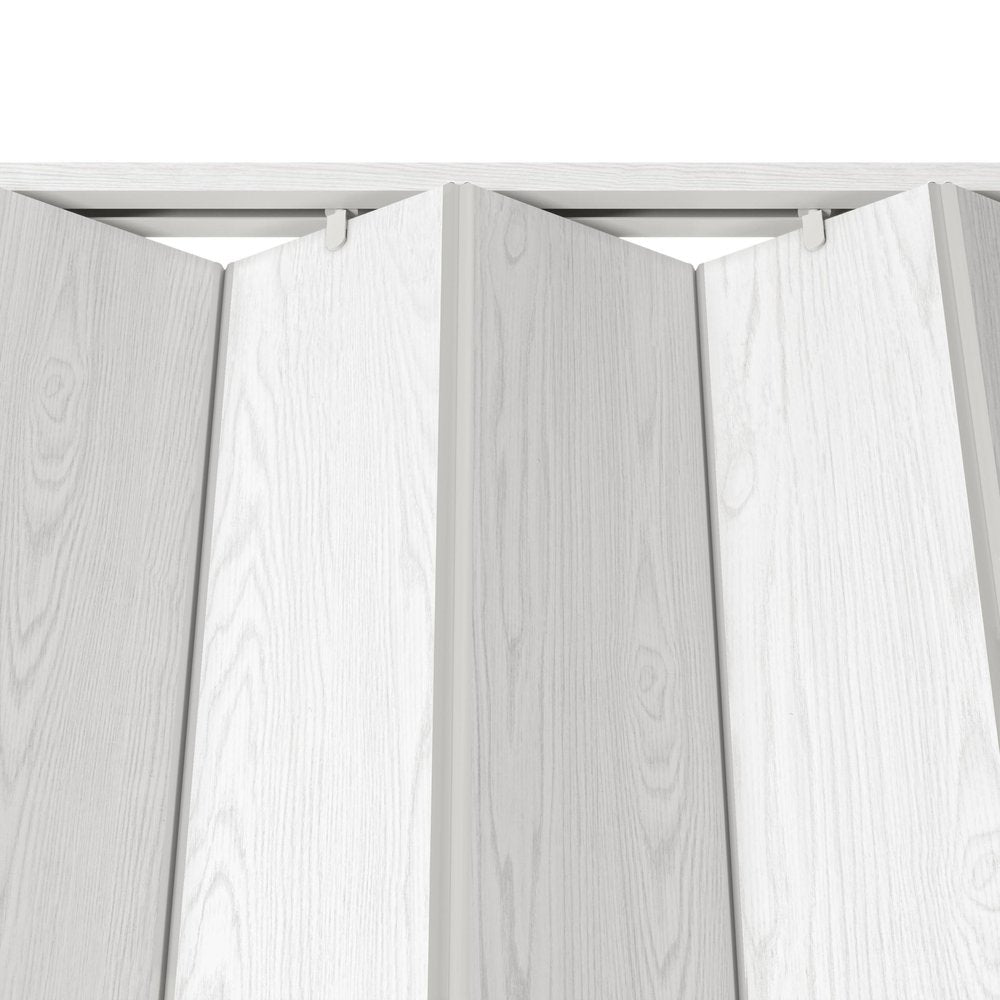 80" X 36" White PVC Accordion Door