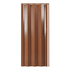 80" X 36" Walnut PVC Accordion Door