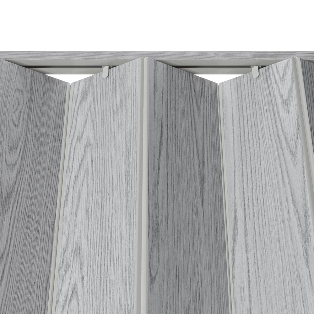 80" X 36" Gray PVC Accordion Door