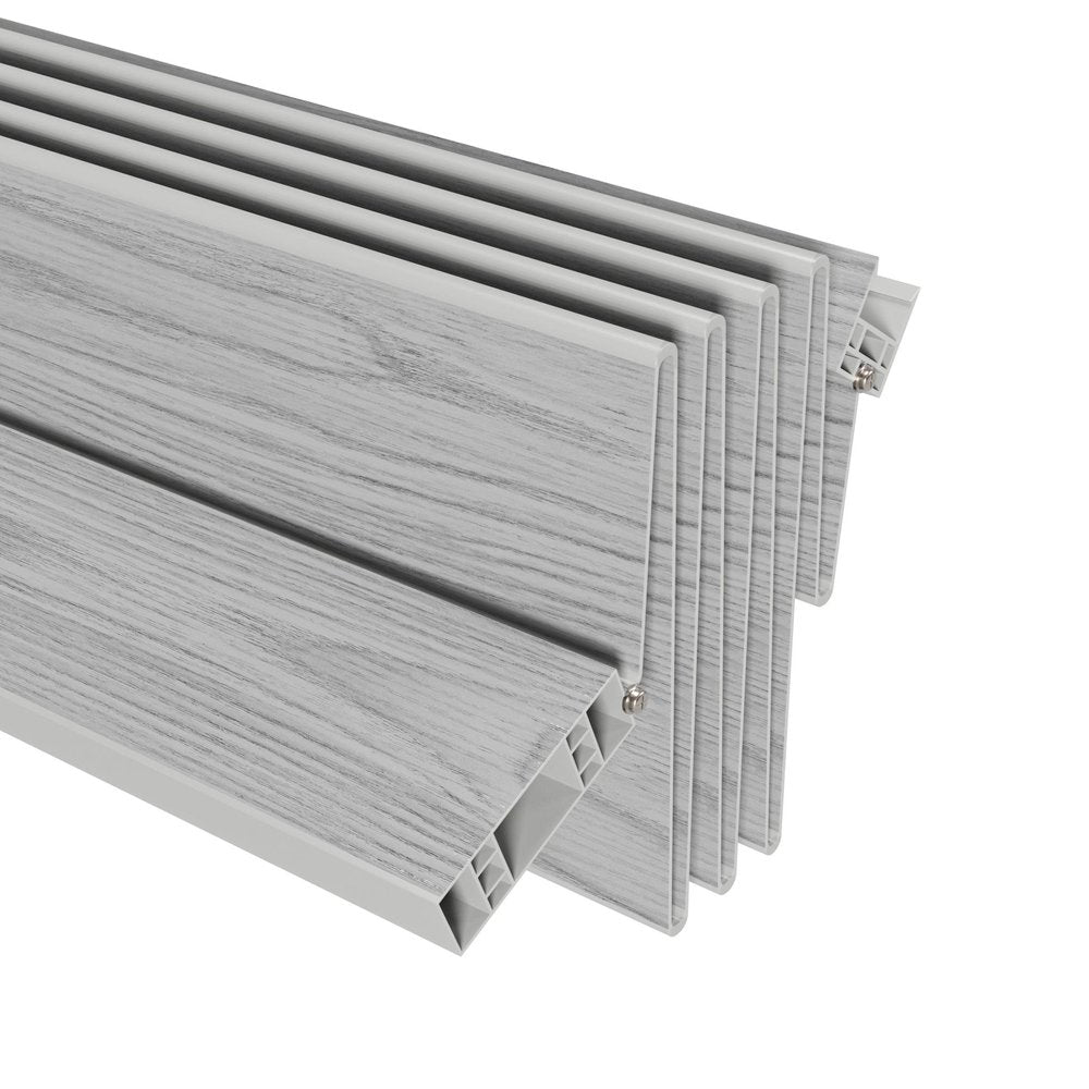 80" X 36" Gray PVC Accordion Door