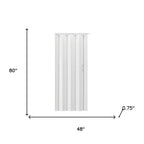 80" X 48" White PVC Accordion Door