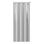 80" X 48" Gray PVC Accordion Door