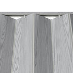 80" X 48" Gray PVC Accordion Door