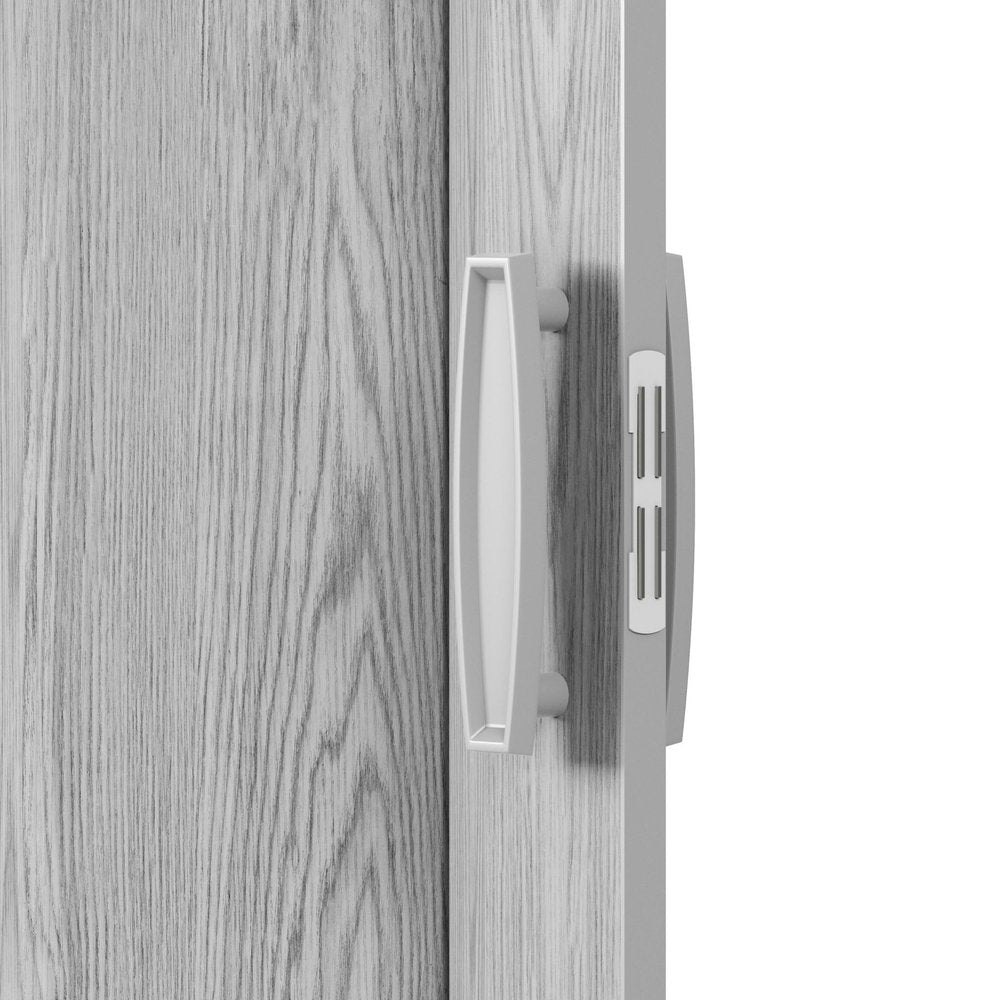 80" X 48" Gray PVC Accordion Door