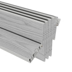 80" X 48" Gray PVC Accordion Door