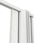 80" X 36" White PVC Accordion Door