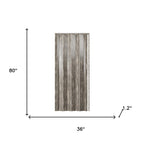 80" X 36" Taupe PVC Accordion Door