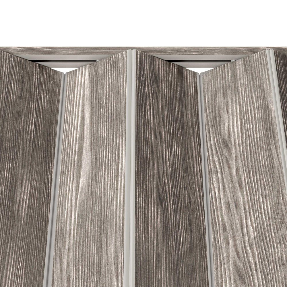 80" X 36" Taupe PVC Accordion Door