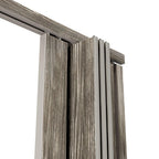 80" X 36" Taupe PVC Accordion Door