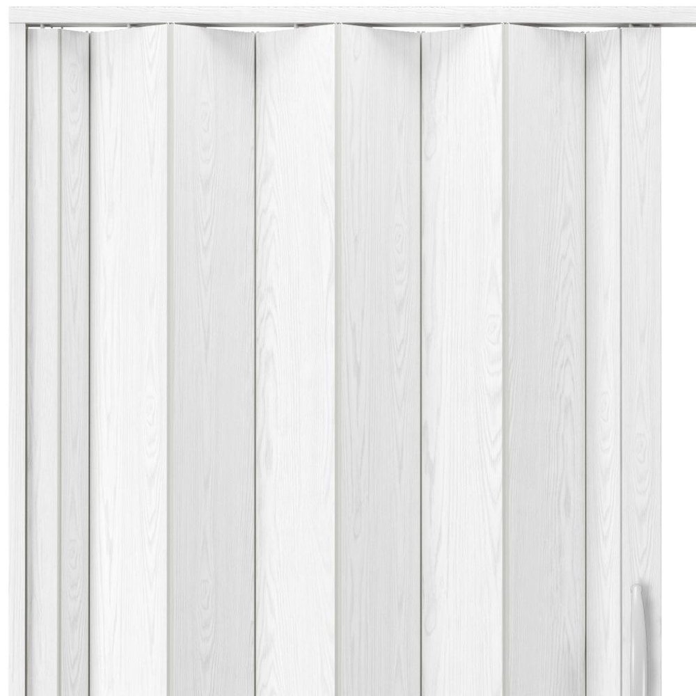 80" X 48" White PVC Accordion Door