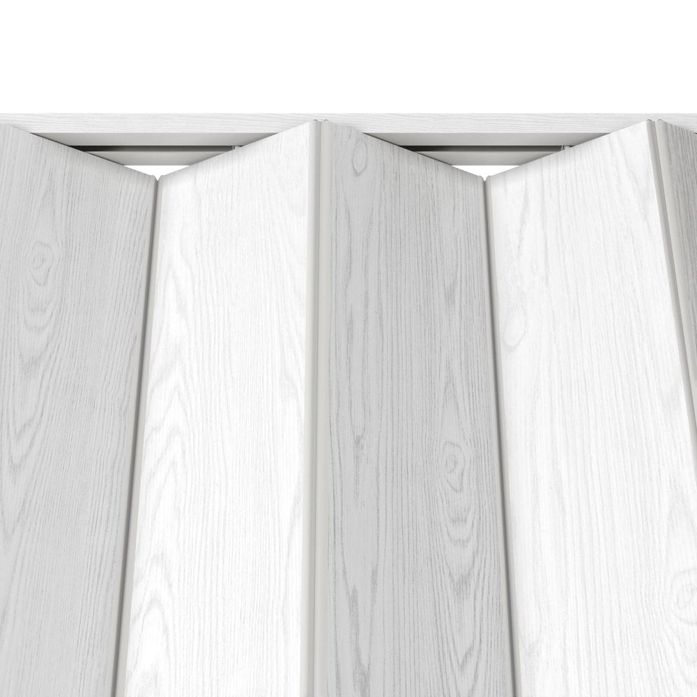 80" X 48" White PVC Accordion Door