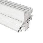 80" X 48" White PVC Accordion Door