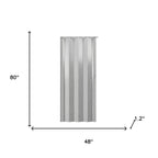 80" X 48" Granite Gray PVC Accordion Door