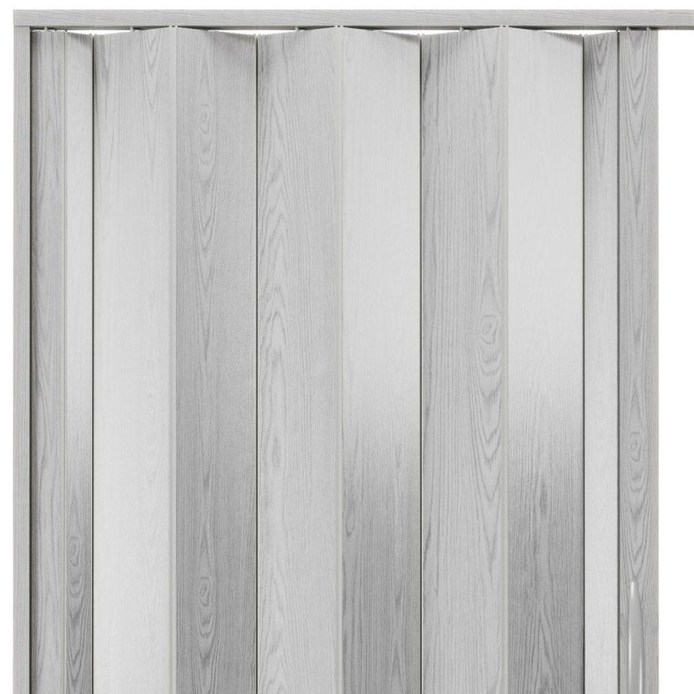 80" X 48" Granite Gray PVC Accordion Door