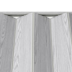 80" X 48" Granite Gray PVC Accordion Door