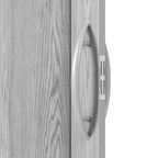 80" X 48" Granite Gray PVC Accordion Door