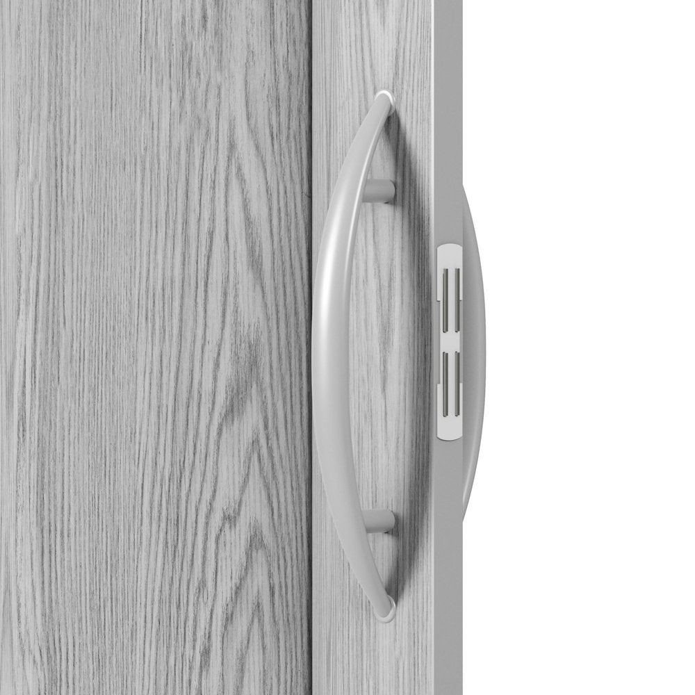80" X 48" Granite Gray PVC Accordion Door