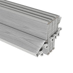 80" X 48" Granite Gray PVC Accordion Door