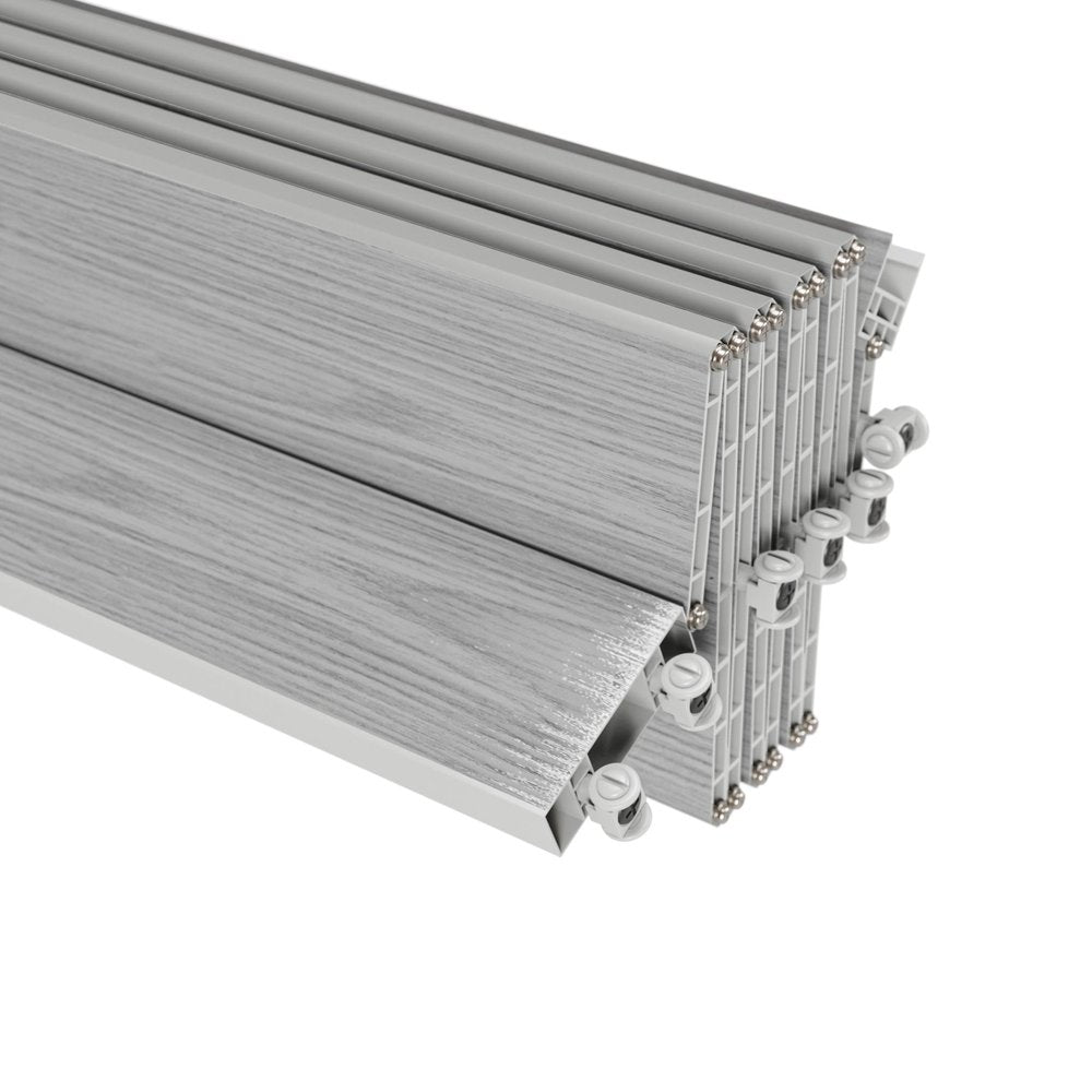80" X 48" Granite Gray PVC Accordion Door