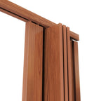 80" X 48" Walnut PVC Accordion Door