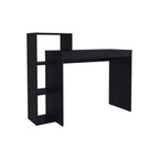43" Black Wood Pedestal Computer Desk