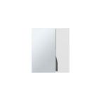 7" White Wood Floating Double Door Bathroom Vanity And Medicine Cabinet With Mirror