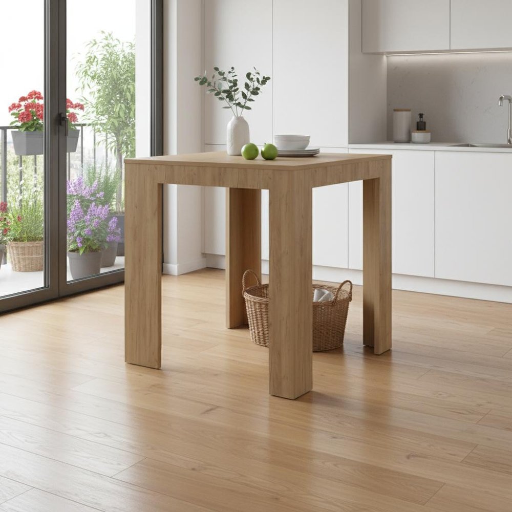 36" Beige Wood Kitchen Island