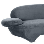 104" Gray Velvet Sofa