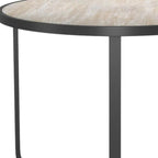 42" Black Glass And Aluminum Cross Leg Base Round Top Dining Table