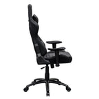Black Swivel Rolling Racecar Gaming Chair