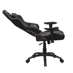 Black Swivel Rolling Racecar Gaming Chair