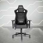 Black Swivel Rolling Racecar Gaming Chair