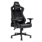 Black Swivel Rolling Racecar Gaming Chair